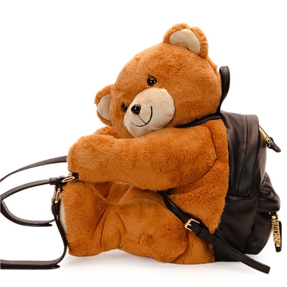 Like new Moschino Brown Teddy Bear with Backpack - Picture 6 of 6